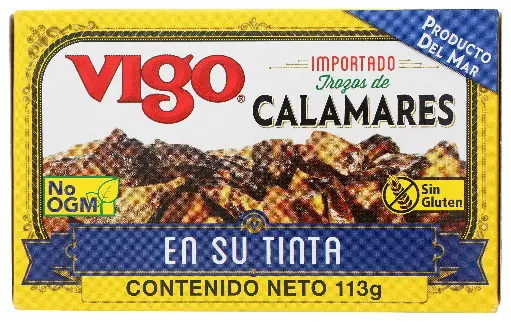 Calamar Vigo en su tinta 